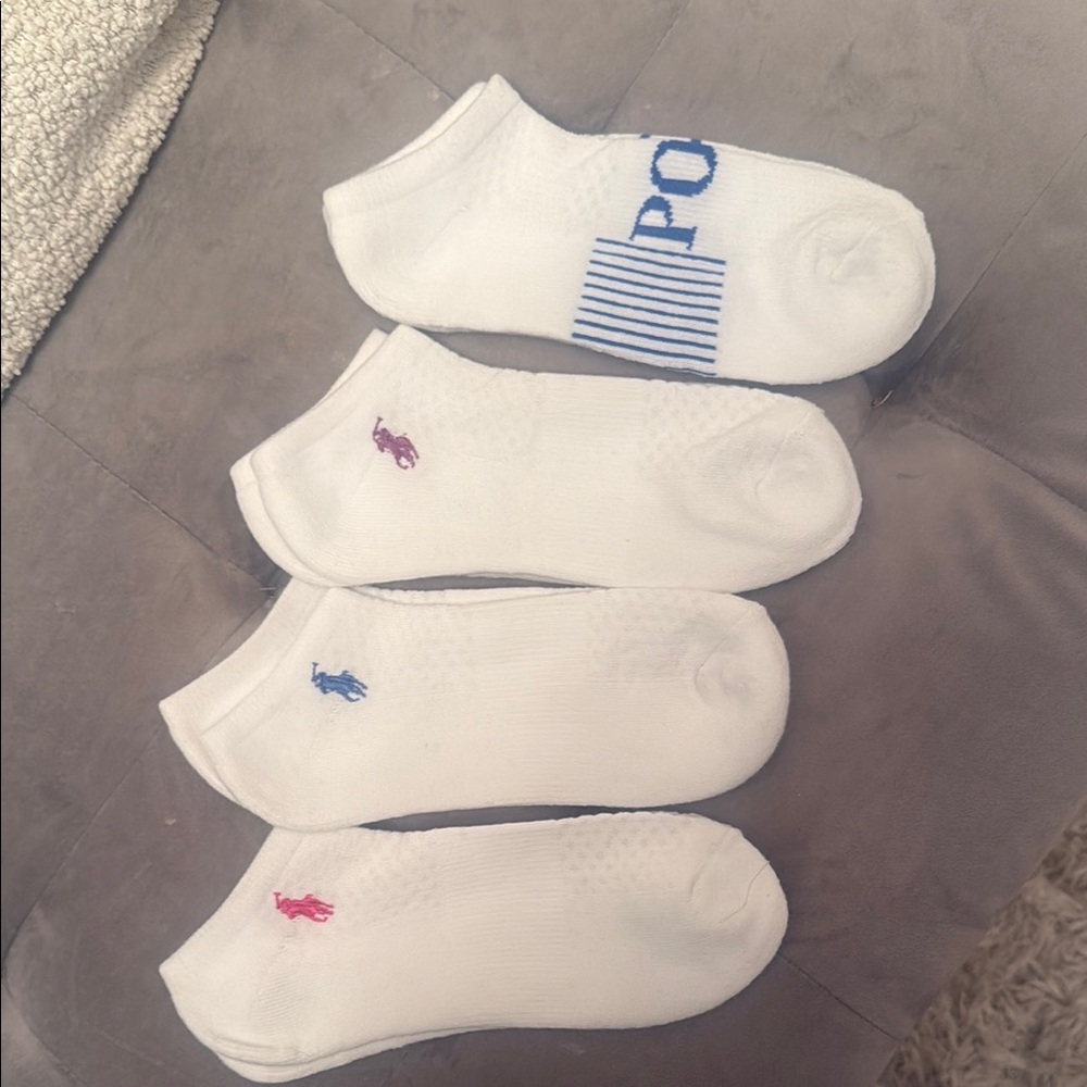 Polo by Ralph Lauren Women’s White Ankle Socks- new.